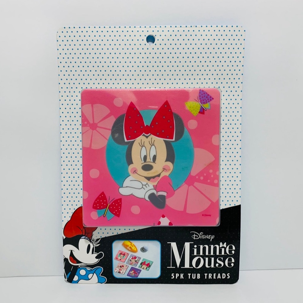 🆕 Disney Minnie Mouse 5 Pack Tub Treads